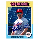 Colin Simpson autograph